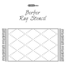 Berber Patio Rug Stencil - Get cosy outside - Give patios a makeover! 10921