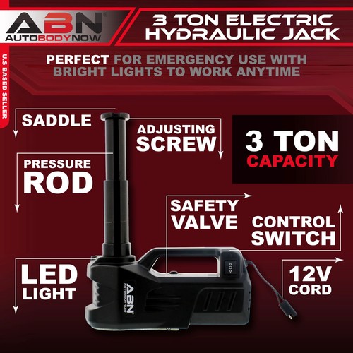 ABN Electric Hydraulic Jack Lift for Emergency Use up to 3 Tons - 第 2/8 張圖片