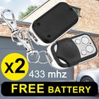 2X Universal Cloning Remote Control Key Fob for Car Garage Door Electric Gate
