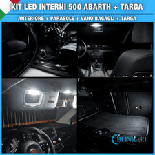 KIT FULL LED INTERNI 500 ABARTH CONVERSIONE COMPLETA + LED TARGA CANBUS FIAT