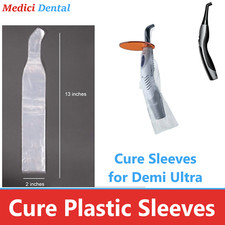 Dental Curing Light Sleeve Covers FIt KERR Demi Ultra Plastic Cover - 500/Bx