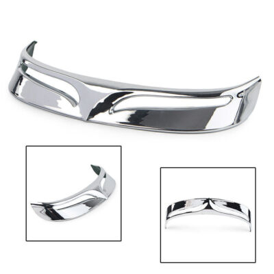 Motorcycle Chrome Rear Mud Flap Trailing Edge Cover Fender Flare Trim Tip For Ha - Foto 2