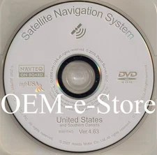 2006 2007 2008 Honda Odyssey Pilot Ridgeline Navigation DVD U.S CAN Map Ver 4.63