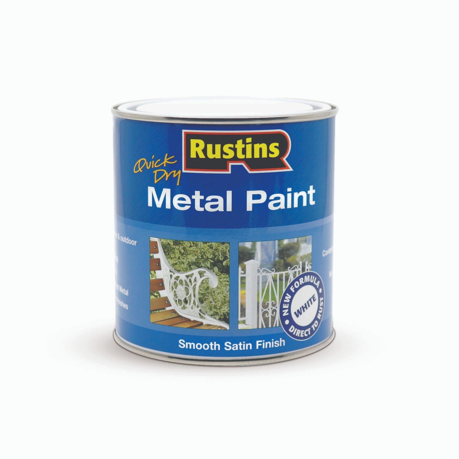 Rustins Quick Dry Metal Paint Available in five colours Smooth Satin Finish eBay