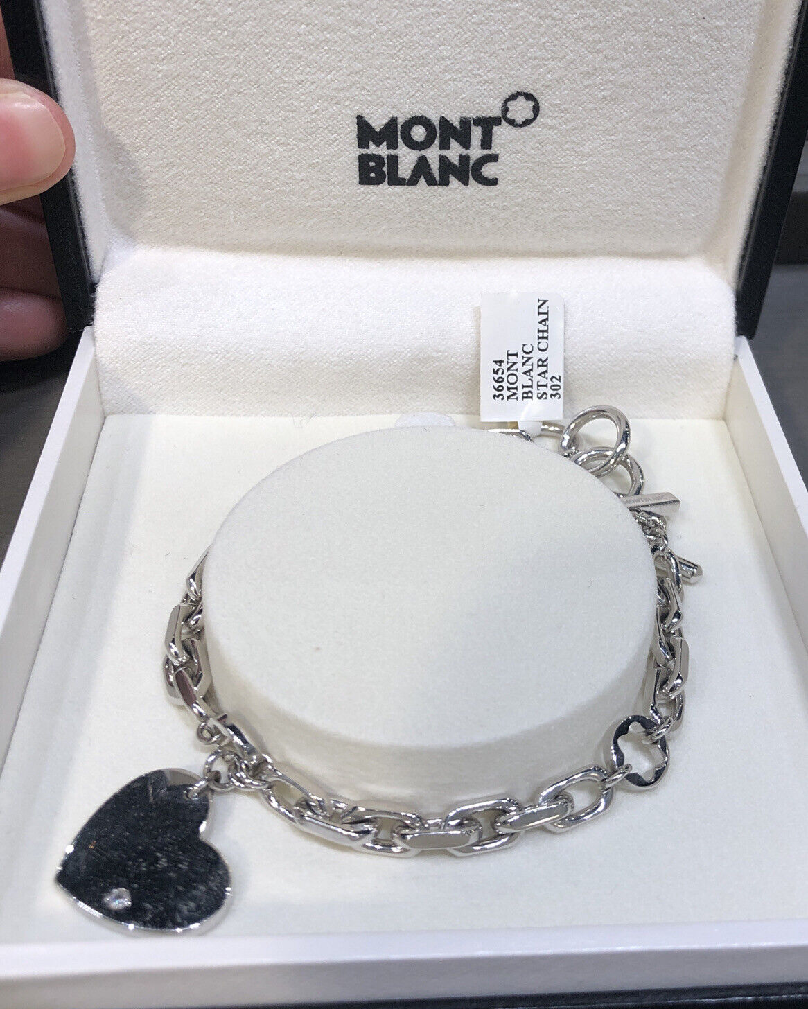 Montblanc Star Signet Bracelet in Silver and Pink Lacquer  Luxury Bracelets   Montblanc HK