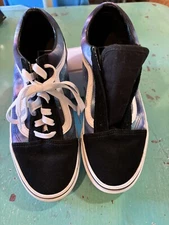 VANS  Old Skool Galaxy Woman’s 7.5 Mens 6.0 Blue Black White Off The Wall