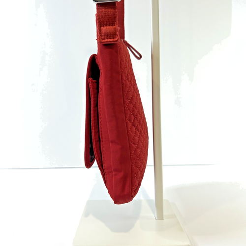 NEW Vera Bradley Iconic RFID Mini Hipster Red Quilted Classic Crossbody Purse - Picture 5 of 17