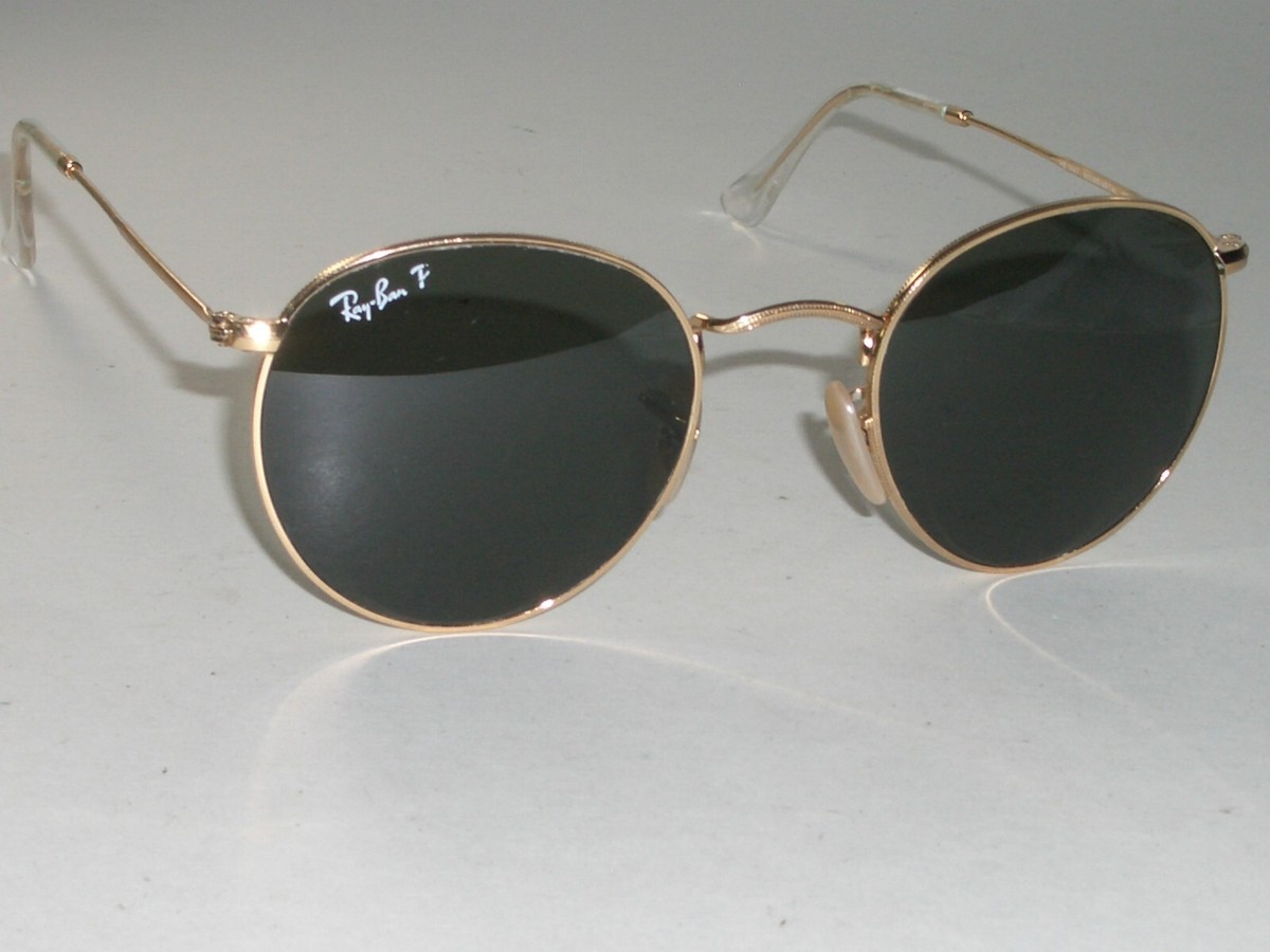 RAY BAN RB3447 50[]21 145 ROUND METAL WIRE POLARIZED AVIATOR