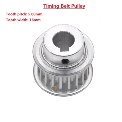 HTD-5M 15T-80T Timing Belt Pulley With Step/Keyway, Bore 8-25mm Teeth Width 16mm