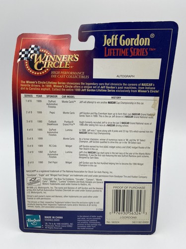 Winners Circle Jeff Gordon Lifetime Series #24 Pepsi 1/64 Scale FREE SHIPPING - Picture 4 of 4