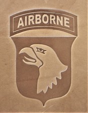 ACRYLIC Leather Embossing Stamp - 101st AIRBORNE - for Veg Tanned Leather