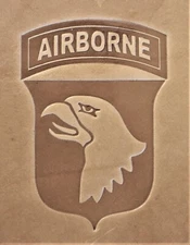 ACRYLIC Leather Embossing Stamp - 101st AIRBORNE - for Veg Tanned Leather