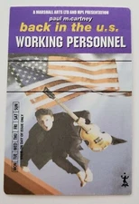 Paul McCartney Tour Satin Backstage Pass Otto Gig VIP Concert Sticker Unused