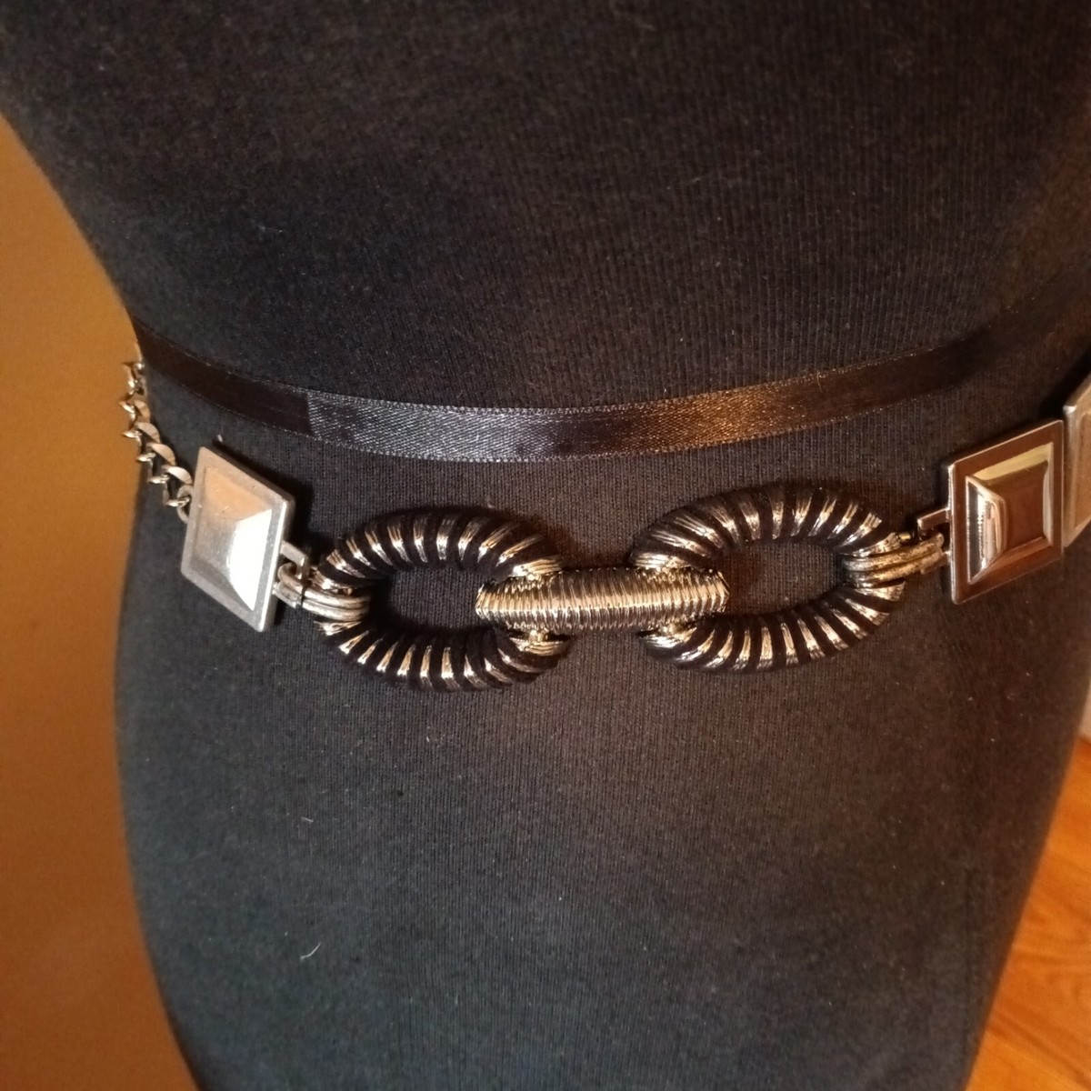 Chico\'s Silver Concho Style Adjustable Belt 30F00706-07FD-4020-84AD-  main image 4