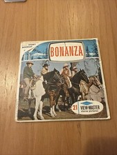 VIEW-MASTER B471 BONANZA TV Show COMPLETE Cool 3 Reels Very Good Condition