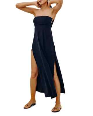 Maxi Dress Strapless Bathing Suit Cover Ups Vix Solid Esther Long Cover-Up