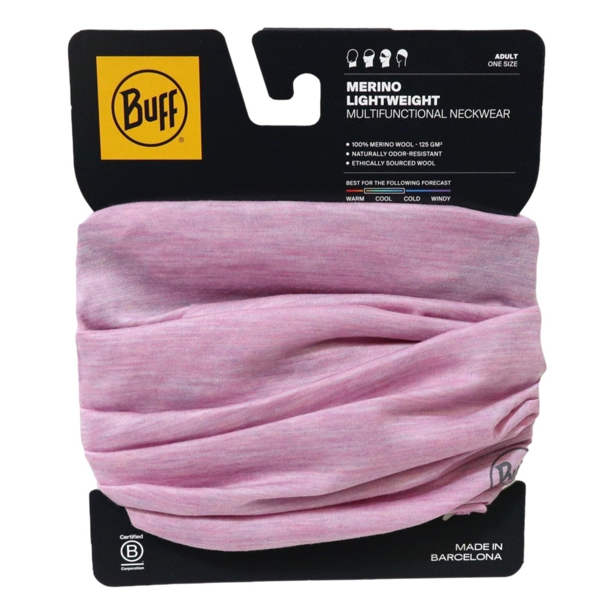 Muc Off Scaldacollo Multifunzionale Invernale - Taglia Unica, Colore Rosa Punk