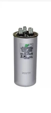 TRANE Dual Run Capacitor - 40+5 MFD - 370/440VAC Round / Motor & Comp
