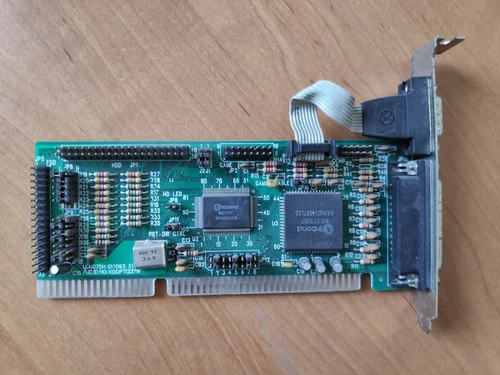 Vintage ISA interface card with LPT and COM ports