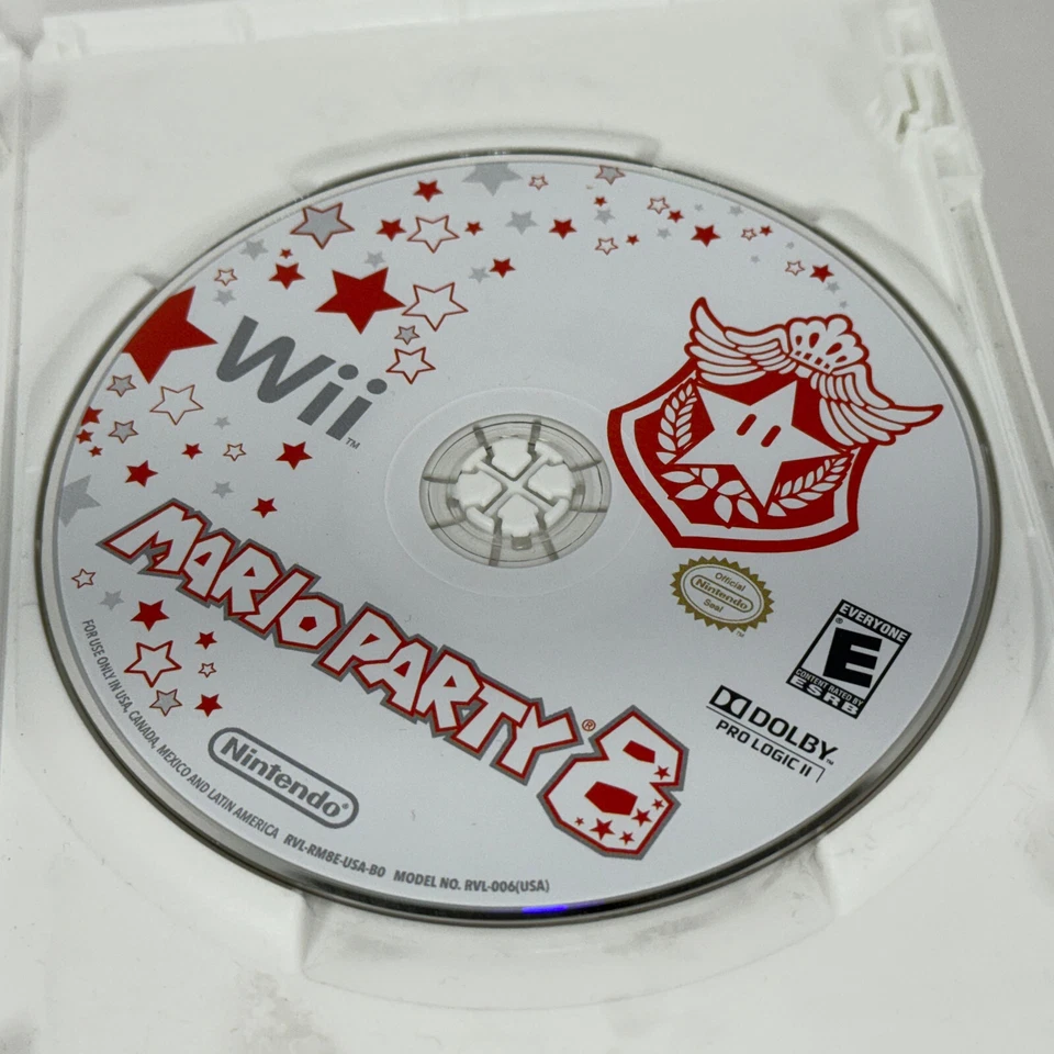 Mario Party 8 Nintendo Wii Complete CIB Game Case Manual Insert Registration - Image 4 of 4