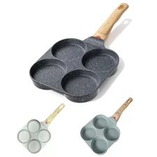 4-Cup Egg Pan Nonstick Frying Pan Pancake Pan Fried Egg Pan Cooker for Breakfast