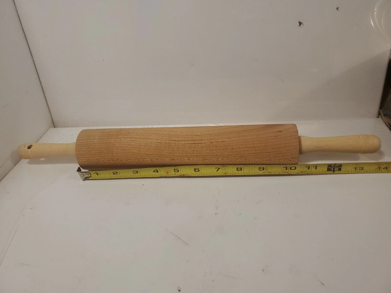 J.K. Adams Vermont 10 1/2" x 2 1/8" Maple Bakers Wooden Rolling Pin Pies Pasta