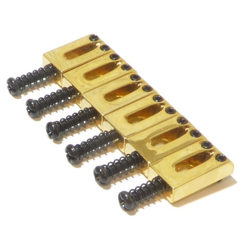 Sillines de guitarra para puente / trémolo 6 en cromo negro u dorado 10,5 mm de distancia - Imagen 26 de 30