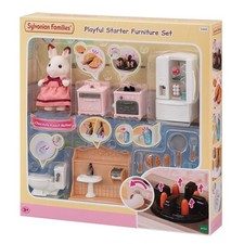 Sylvanian Families verspieltes Starterm&ouml;bel Set Schokolade Hase Vater Spielzeug
