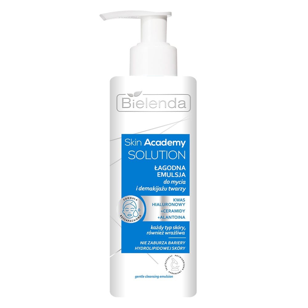 Bielenda Skin Academy Solution Gentle Emulsion Cleansing Removing Makeup 200 ml