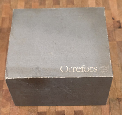 Orrefors Empty Gray Box with Foam for paperweight