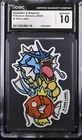 Pokemon Gyarados & Magikarp Pokemon Stickers CGC 10 Gem Mint
