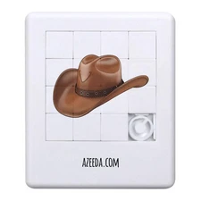 'Leather Cowboy Hat' Sliding Puzzle (PZ00041230)