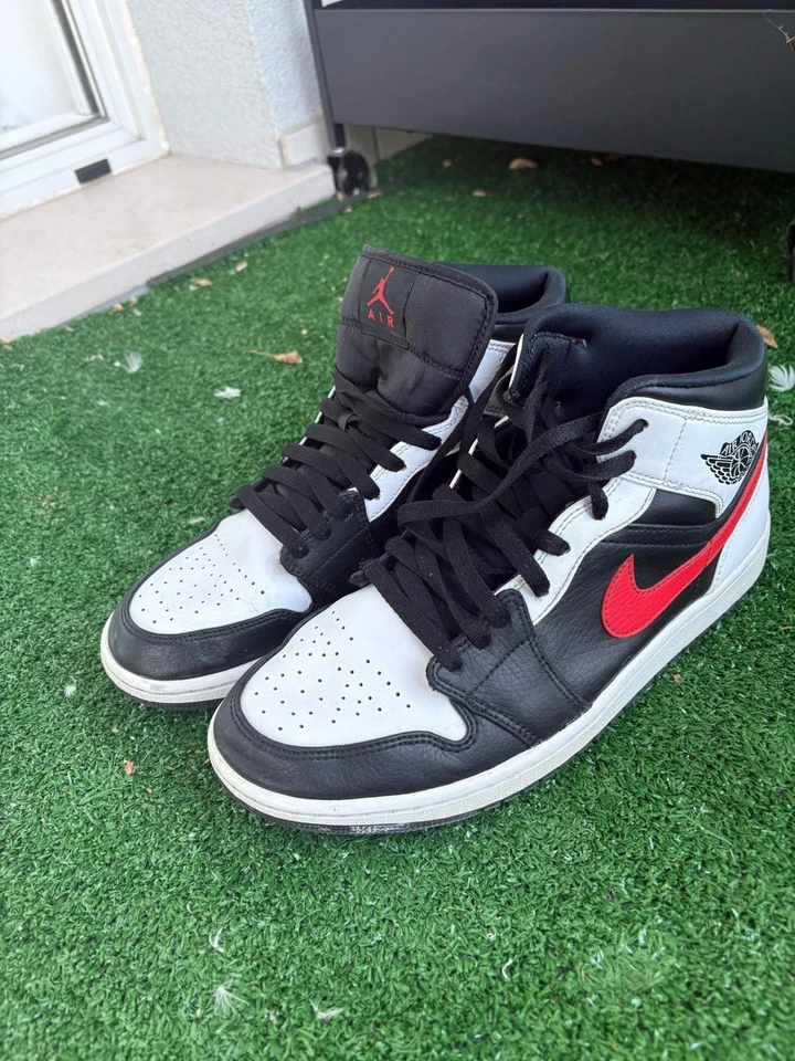 Air Jordan 1 Mid Sneakers per Uomo - Orange/Black, EU 44, foto 1 di 4
