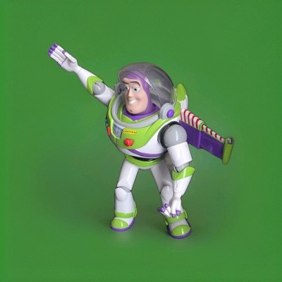 Vintage 1995 Toy Story 12'' Buzz Lightyear Figure Everything Works! Chopping Arm