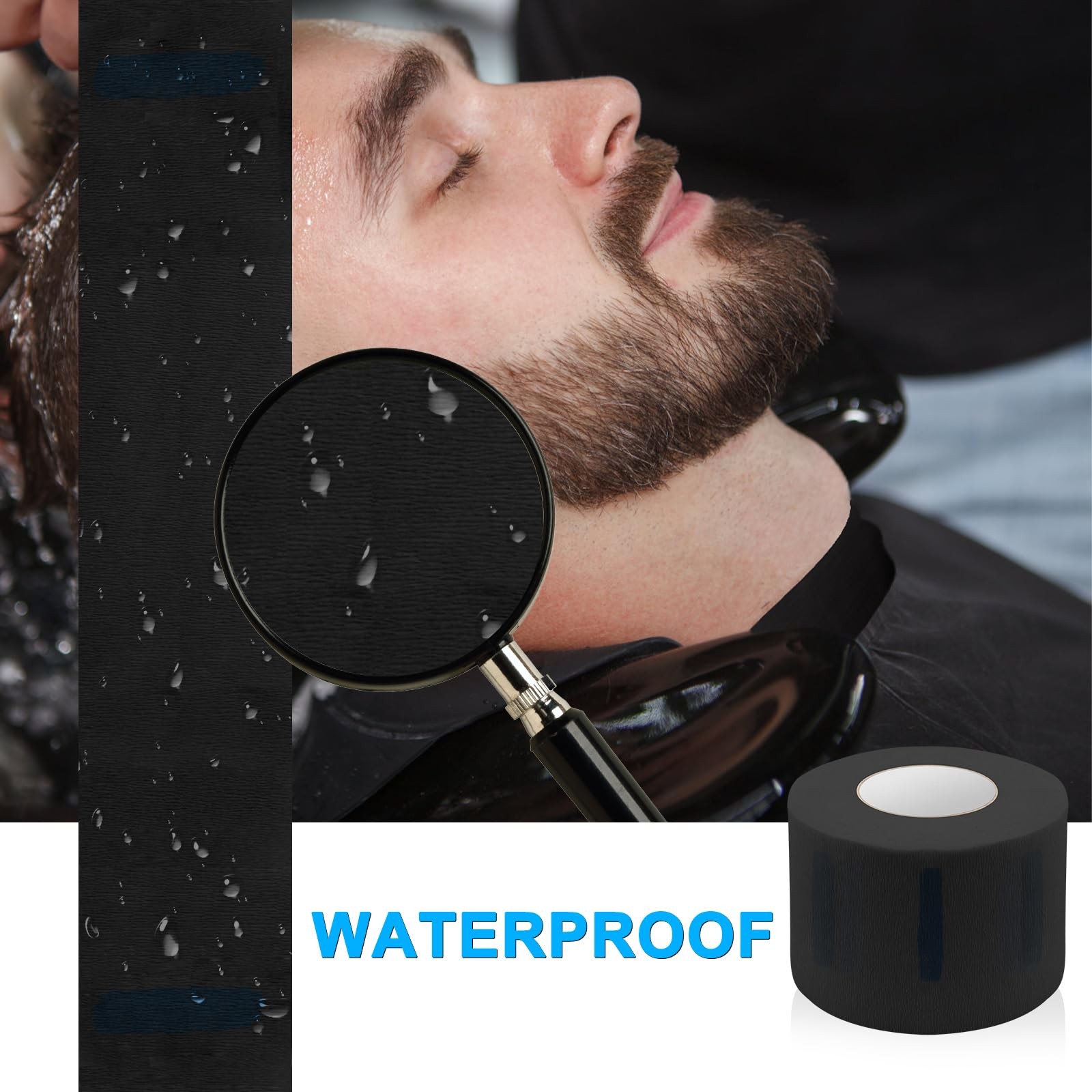 NICEMOVIC 5 Rolls Disposable Barber Paper Neck Strips Barber Accessories, Pro...