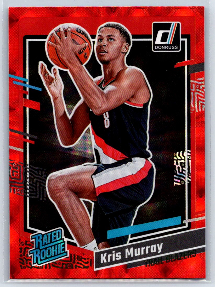 2023-24 Donruss Kris Murray #203 RC Red Portland Trail Blazers