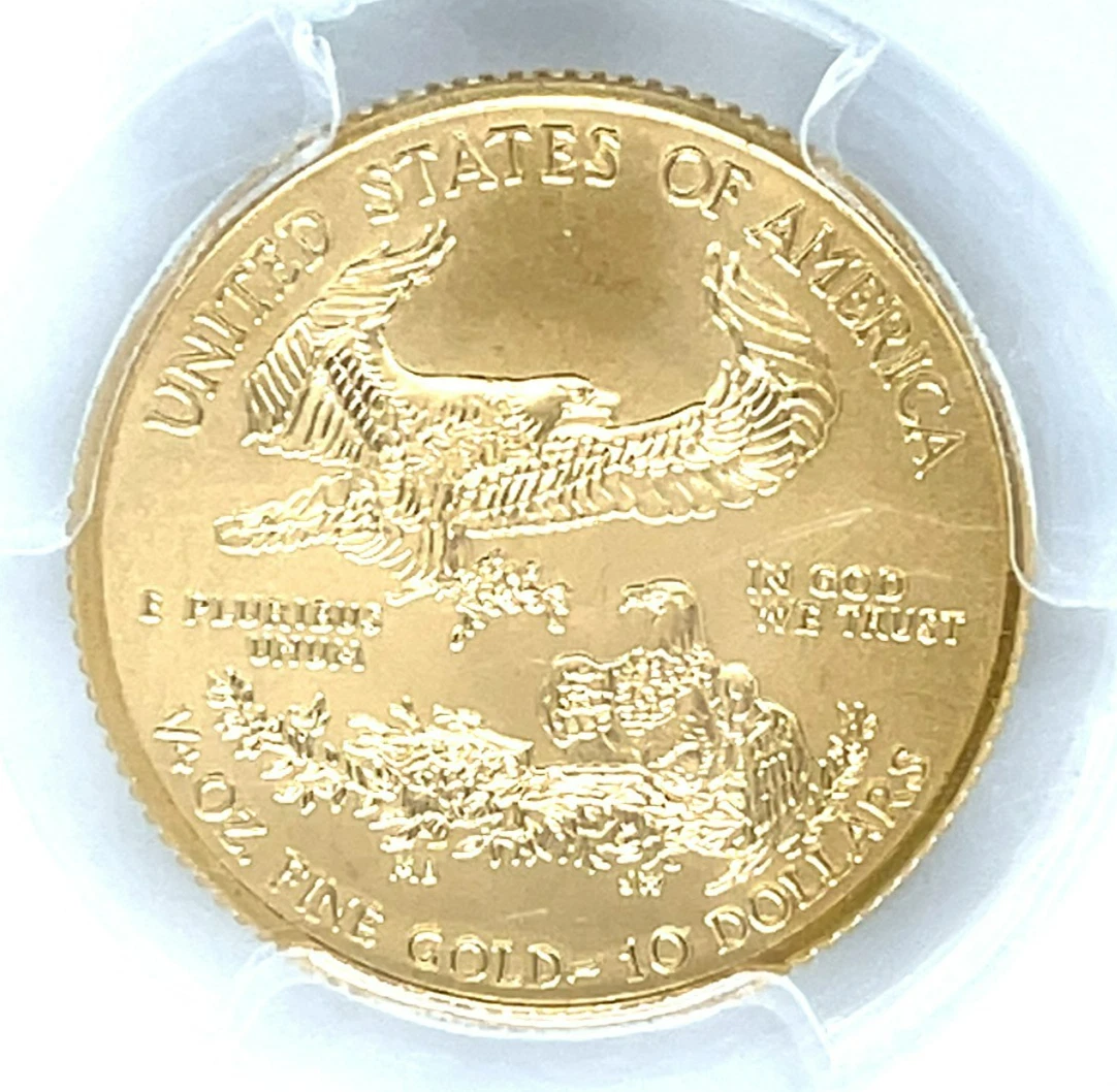 2018 G$10 Oro American Eagle 1/4 Oz PCGS MS70 First Strike Gaudens