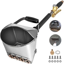 4 Jet Cement Mortar Sprayer Hopper Stucco Spray Gun Pneumatic Concrete Sprayer