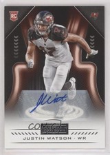 2018 Panini Playbook Rookies Signatures Justin Watson #185 Auto 9r9