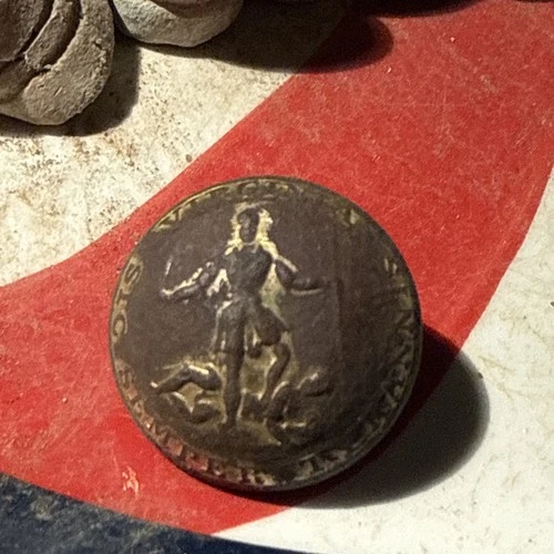 Dug Civil War 💥 🇺🇸 💣 Virginia Gilted Confederate Button