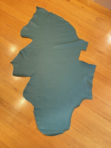 Pebble Leather Cow Hide 1.7-1.8mm 8sqf Ish Green Color - Picture 9 of 12
