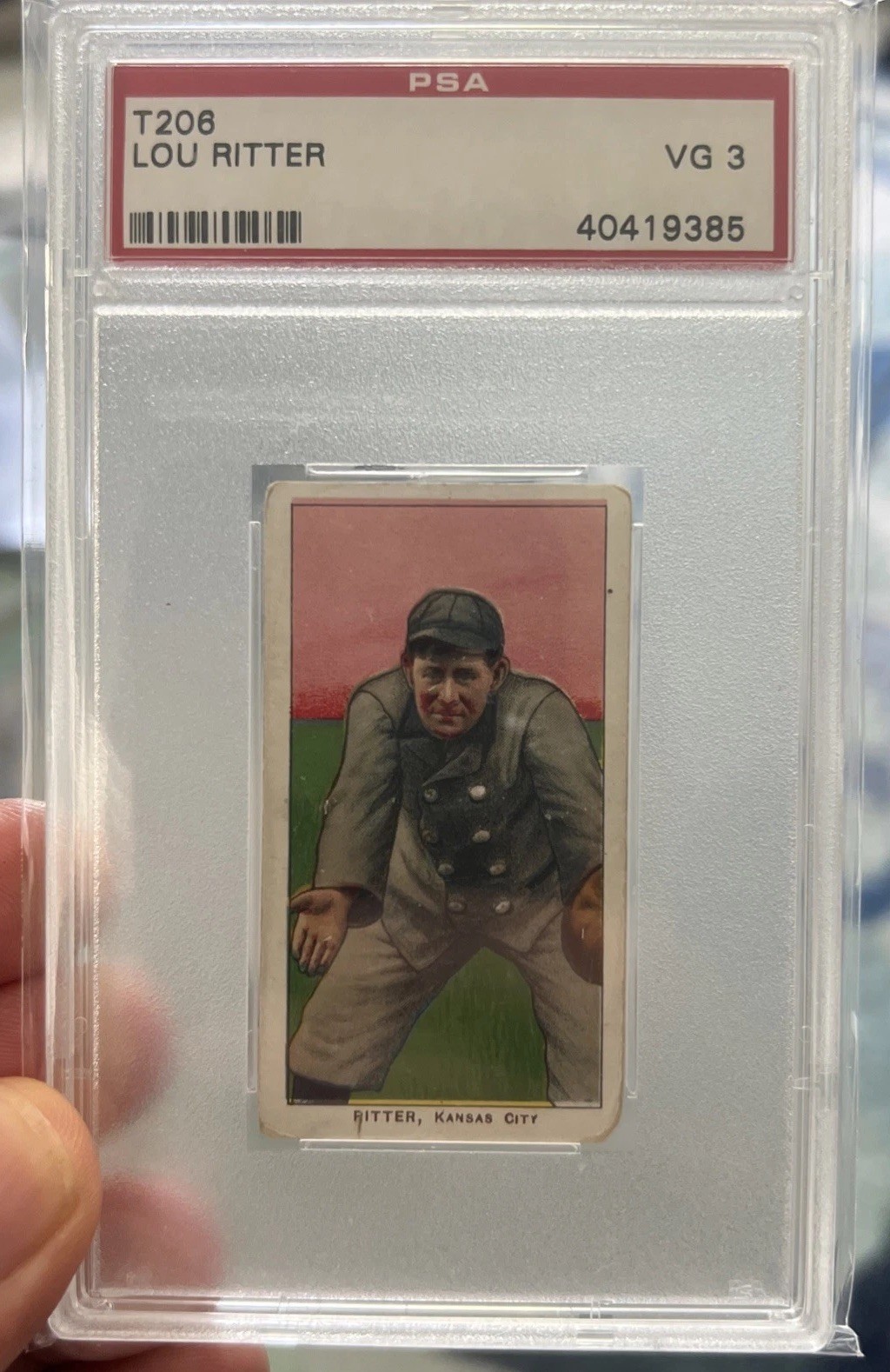 T206 Lou Ritter Piedmont 350 PSA 3