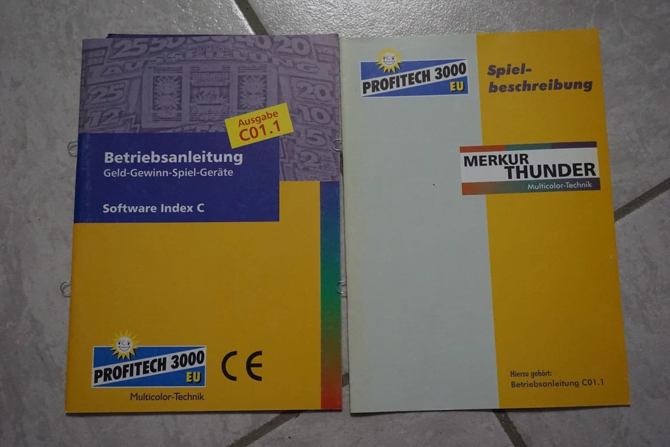 Merkur - THUNDER - Anleitung ADP Geldspielgerät Spielautomat Beschreibung - Bild 1 von 1