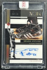 TIM DUNCAN 2024 PANINI NOIR SNEAKER SPOTLIGHT SIGNATURES AUTO 10/25 SPURS