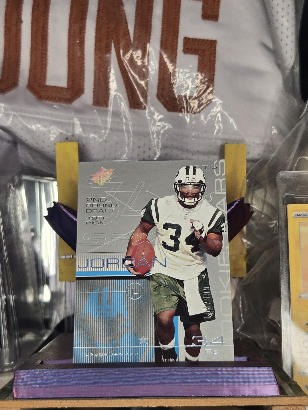 2001 Upper Deck SPx /999 LaMont Jordan Rookie Stars White Jersey #142 Jets