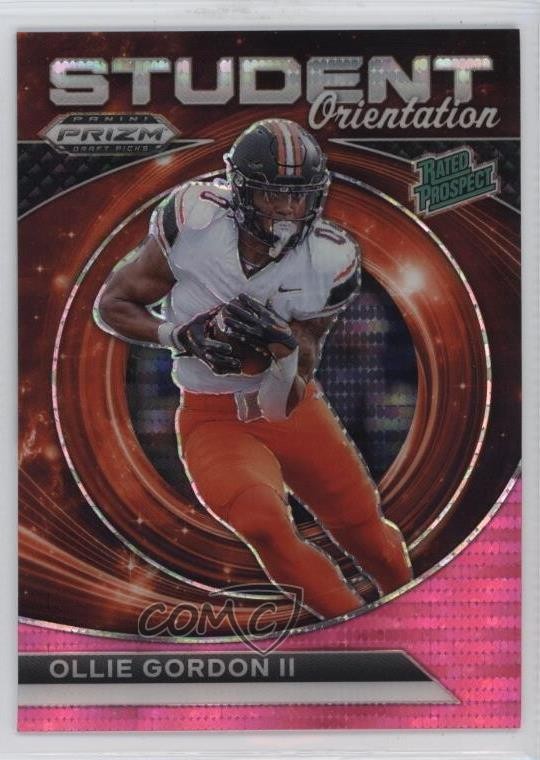 2024 Panini Prizm Draft Picks Neon Pink Pulsar 2/15 Ollie Gordon II #SO-OGN 1l2