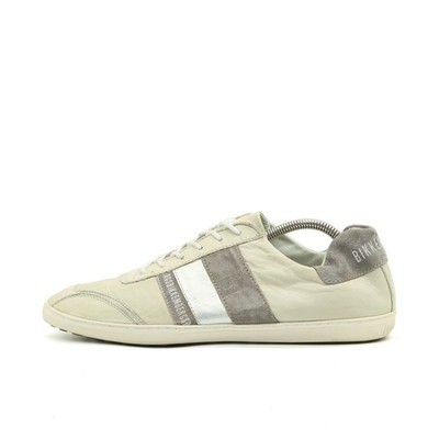 Bikkembergs Herren Sportschuh EU 42 Beige Leder Gepolstert Sneaker