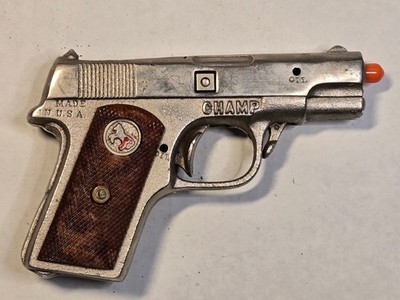 Vintage Hubley CHAMP Cast iron Toy Cap Gun  AS-IS
