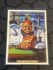 2024 SkyBox Marvel Masterpieces 92 Platinum Kingpin #43 Leather