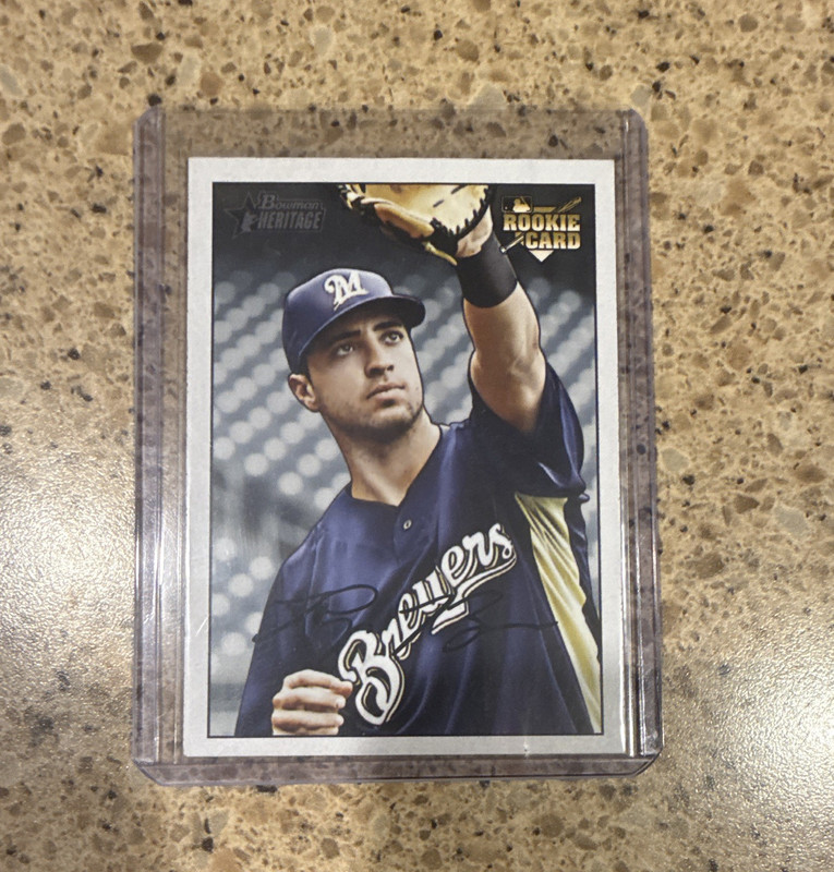 Topps 2007 Bowman Heritage Ryan Braun Milwaukee Brewers #234 Rookie RC